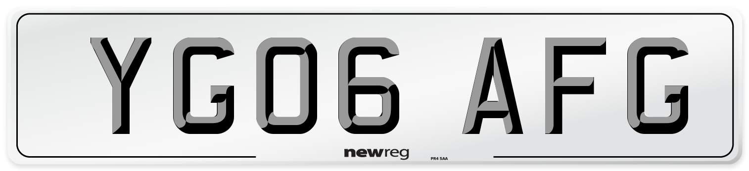 YG06 AFG Number Plate from New Reg
